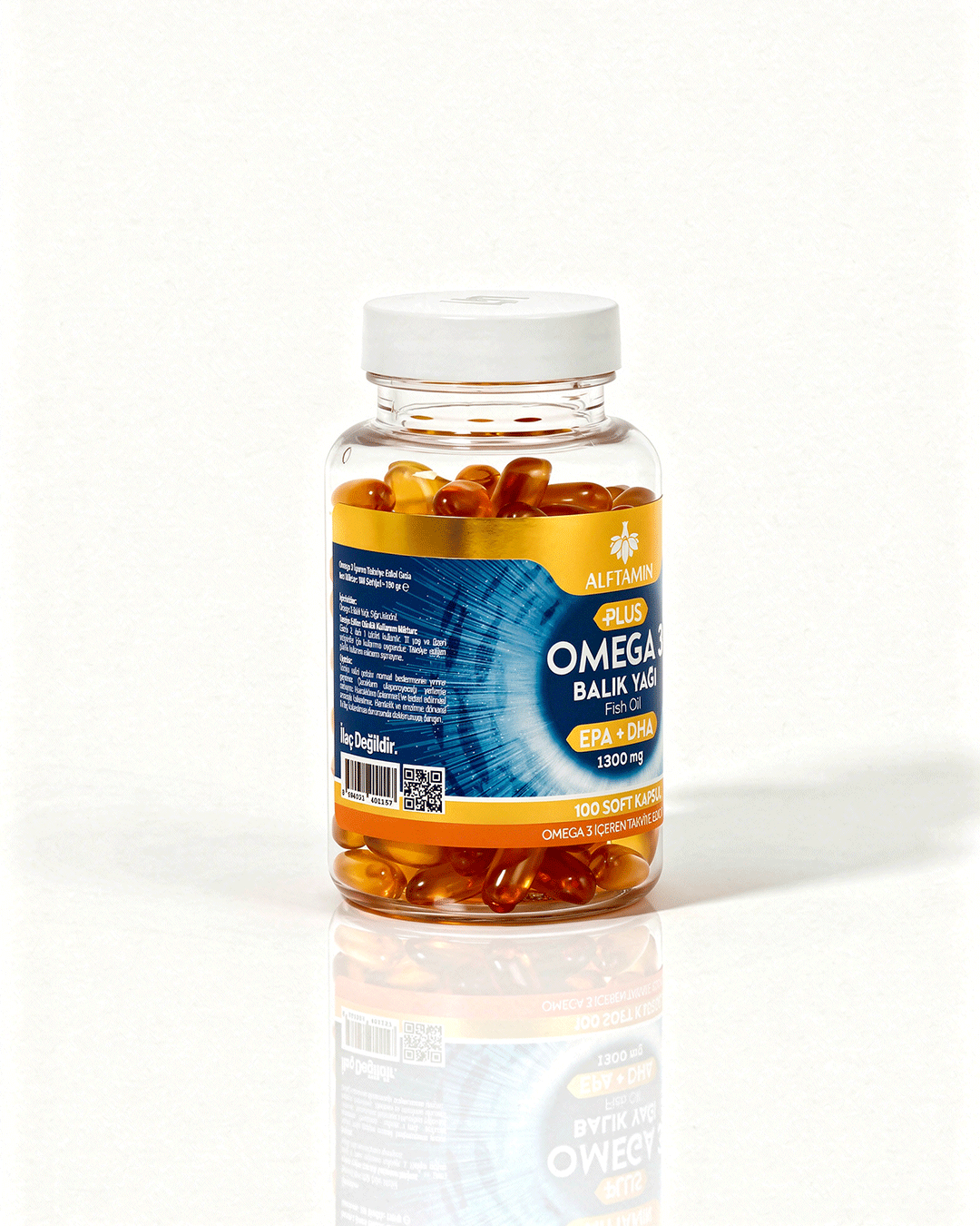 Alftamin Plus Omega 3 Balık Yağı 100 Soft Kapsül - 2