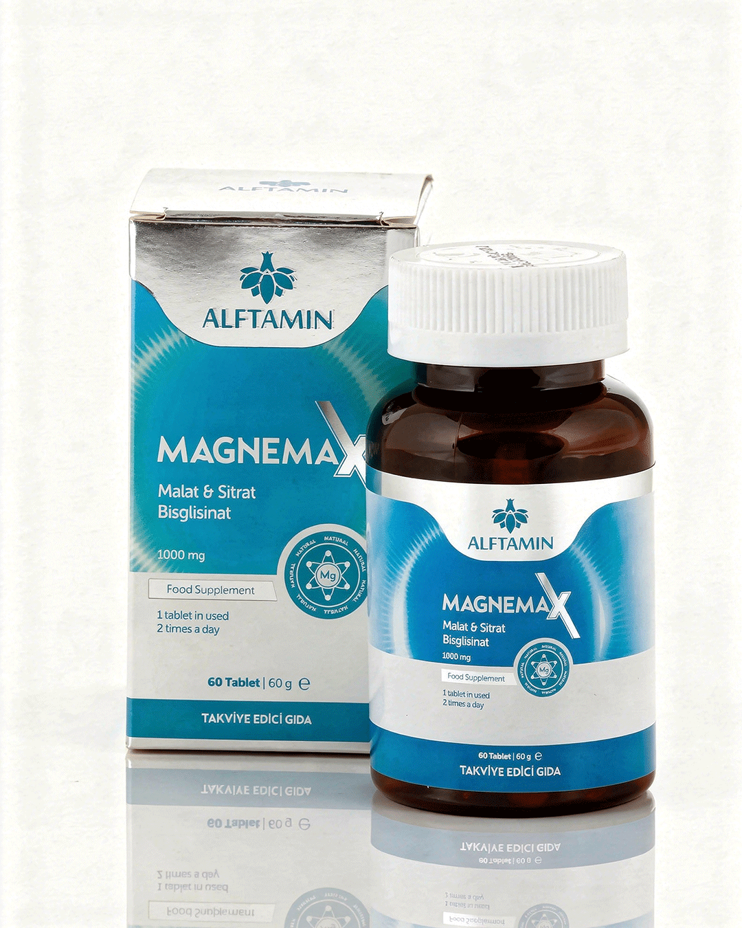 Alftamin Magnemax (Magnezyum Malat + Sitrat + Bisglisinat)